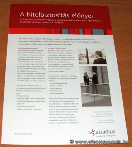 Szórólap – nyomdai referencia