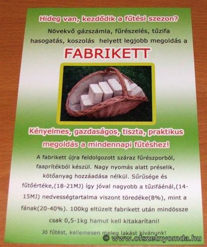 Szórólap – nyomdai referencia