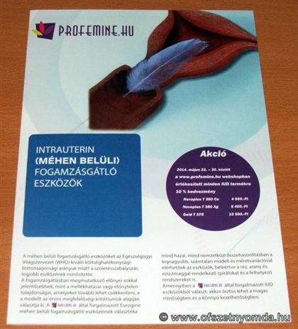 Szórólap – nyomdai referencia