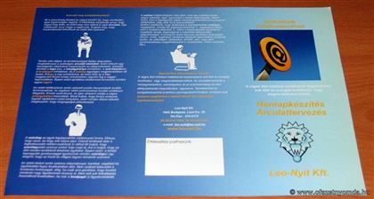 Szórólap – nyomdai referencia